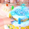 Geburtstagskuchen-Blasenmaschine für Kinder Kawaii Elektrisches Spielzeug Blinkende Musik Automatische Maschine Blasen Kinder Mädchen Schöne Geschenke 6-12J