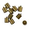 10pcs 10mm Brass End Cap Leather Kumihimo Rattail Cord Jewelry Making Bronze