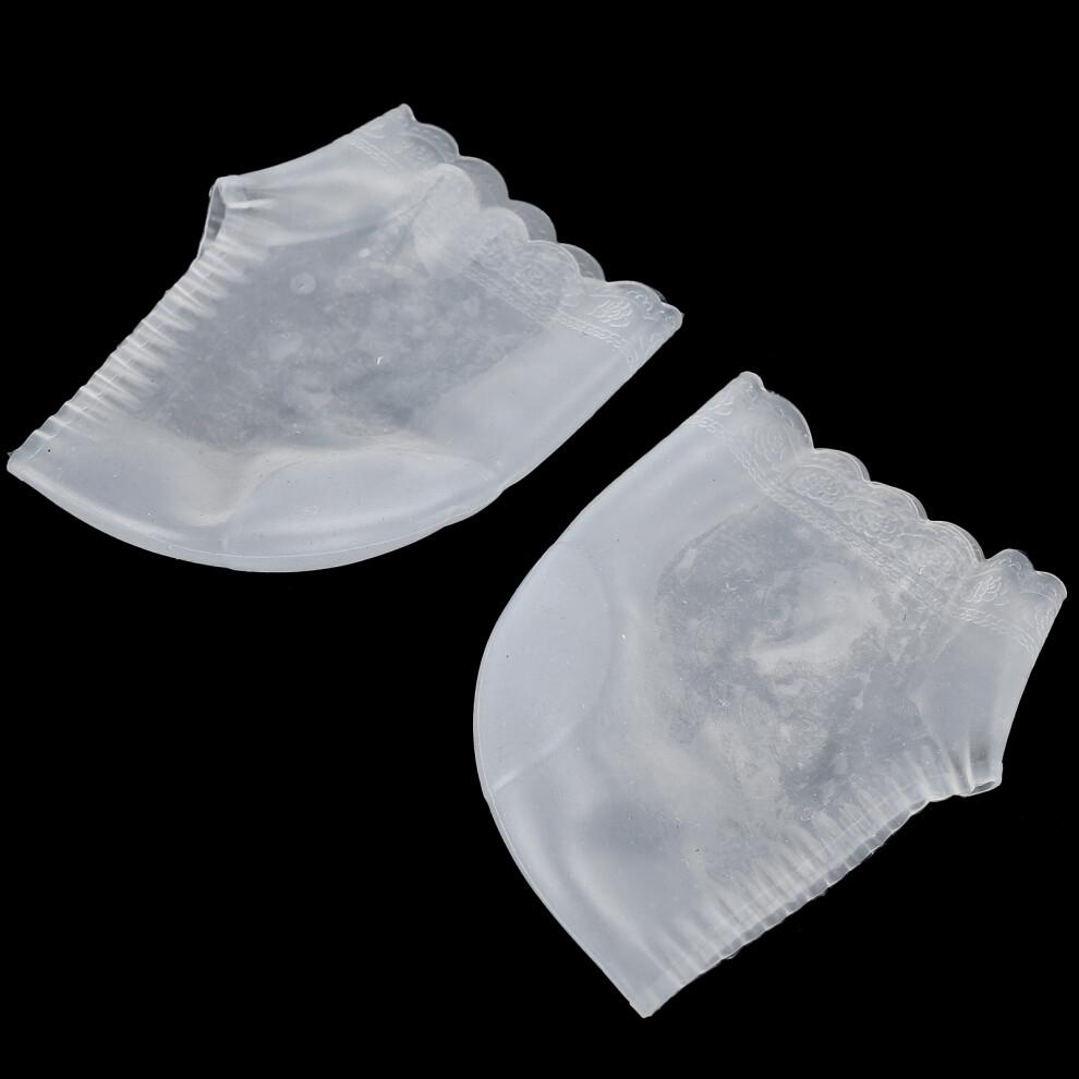 Silicone Heel Sleeve for Foot Care Elastic & Pain Relief White Color