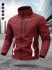 EU Size Mint Green Motorcycle Flight Jacket for Young Men
