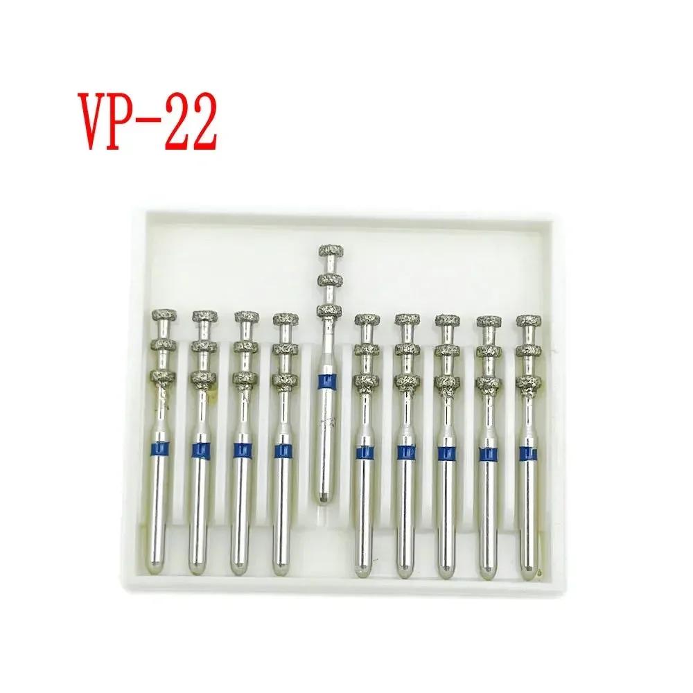 10pcs/box Dental Diamond Burs Drill FG Diamond 1.6mm Shank for High Speed Handpiece Burs