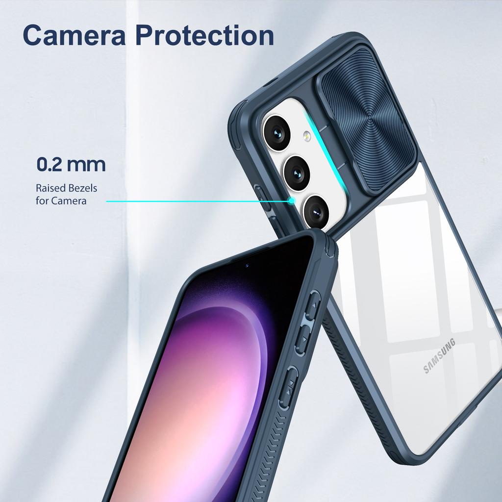 For Samsung Galaxy S25 Case TPU + PC Clear Phone Cover