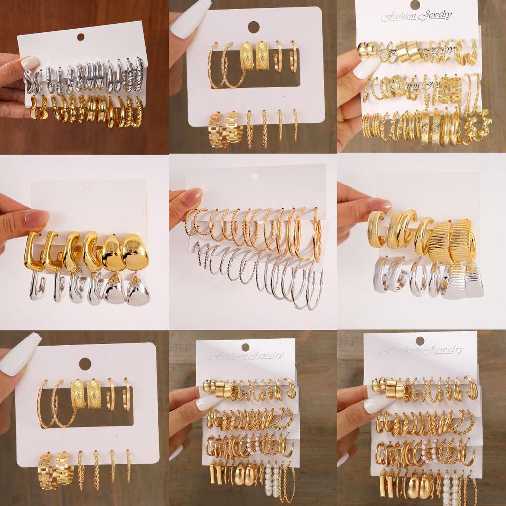 European-American Metal Stud Earrings: Chic, Versatile, and Luxurious for Women