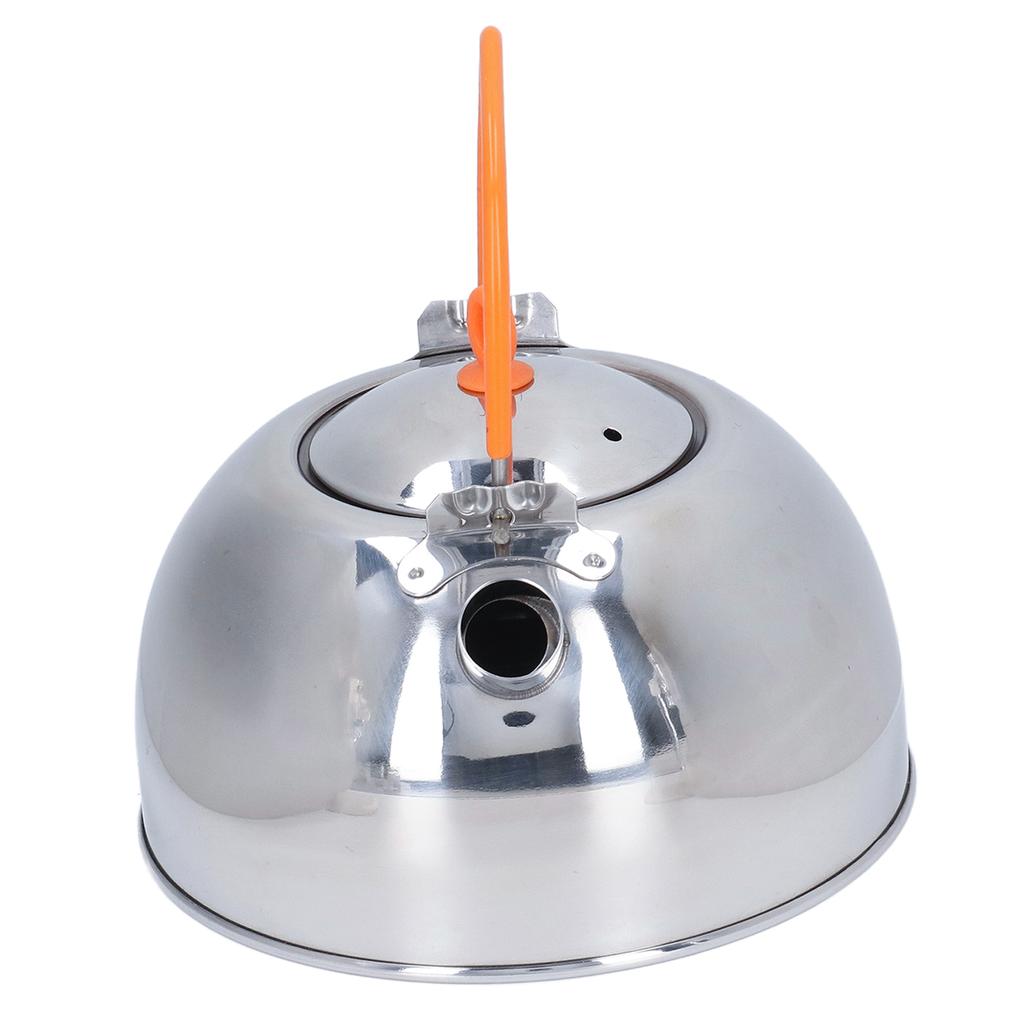 Portable Camp Tea Pot 304 Stainless Steel Heat Insulation Prevent Scald Mini Tea Kettle for Outdoor Picnic Fishing