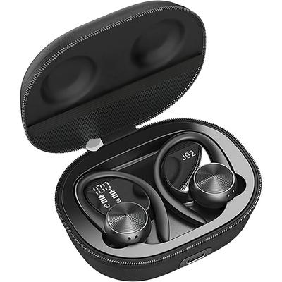 Wireless Earbuds 60H Playtime Earphones Bluetooth 5.3 Ear Buds Digital Display Earbuds with Ear Hooks for Sports/Workout/Running In-Ear Headphones