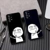 Funny Man Middle Finger Phone Cover Galaxy A53 5G Case For Samsung A54 A52 A52S A51 A71 A73 A72 A41 A42 A91 A32 A33 Black Cases