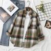 Plaid Shirts Womens Blouses Long Sleeve Lady Checked Tops Loose Female Outwear Casual Clothes Spring Autumn News 2026