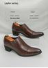 Men's Business & Casual Leather Slip-Ons: Formal & Pointed Toe Loafers for Spring/Autumn