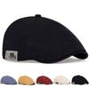 Fashionable Side Patch Duckbill Cap Outdoor Artist Beret Hat Men and Women Newsboy Hats Street Caps