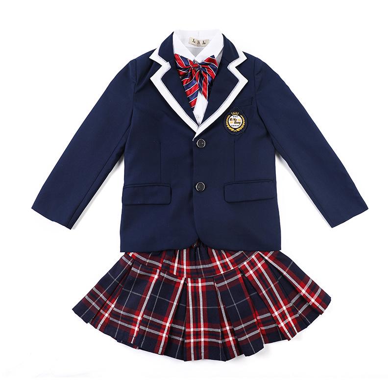 2022 Autumn/Winter British Style School Uniform Set for Primary & Middle School, Kindergarten Academy Wear