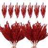 Wholesale Artificial Red Berries Stems Simulation Christmas Holly Berry Branches DIY Wreath Xmas Tree Party Home Table Decors