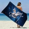 Space Astronaut Galaxy Beach Towel Patterned Sunscreen And Windproof Suitable For Swimming Pool Camping Travel Blanket