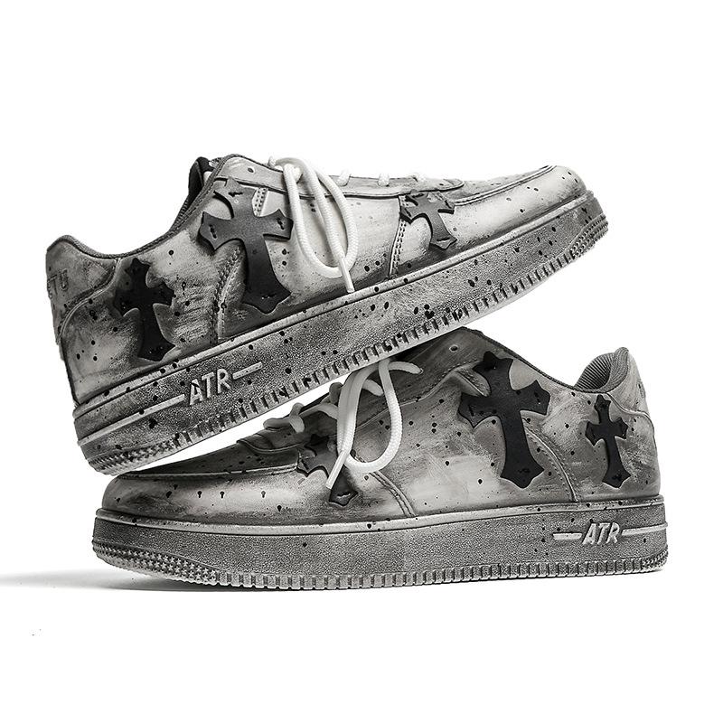 

Новый тренд Четыре сезона Универсальная мода Дышащие Низкие кеды Старые Повседневные Кеды Спортивные Удобные Легкие Повседневные 41