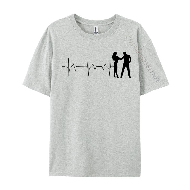 Heart Beat Tshirts For Unisex Custom Thanksgiving Day Tops T Shirt Family Clothing Shirt Round Neck Pure Cotton