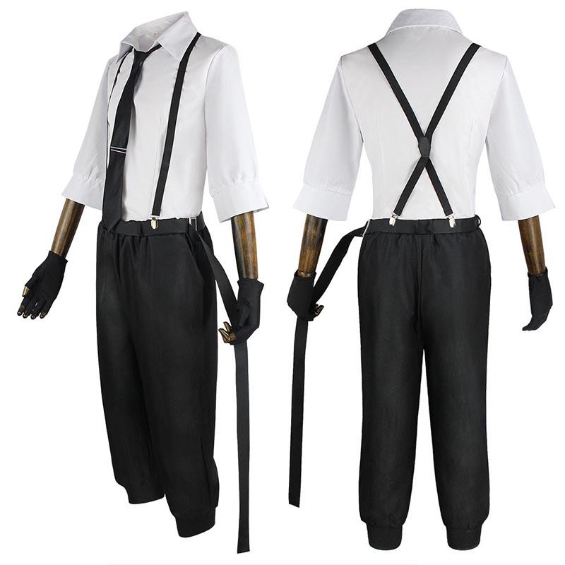 Nakajima Atsushi Cosplay Costume Shirt Pants Wig Nakajima Atsushi Full Set With Outfits Wig For Comic Con