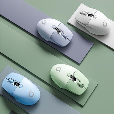 Screen Display Laptop Wireless Mouse Rechargeable Silent Wireless Bluetooth Mouse 1600dpi 2.4G Ergonomic Mouse Tablet
