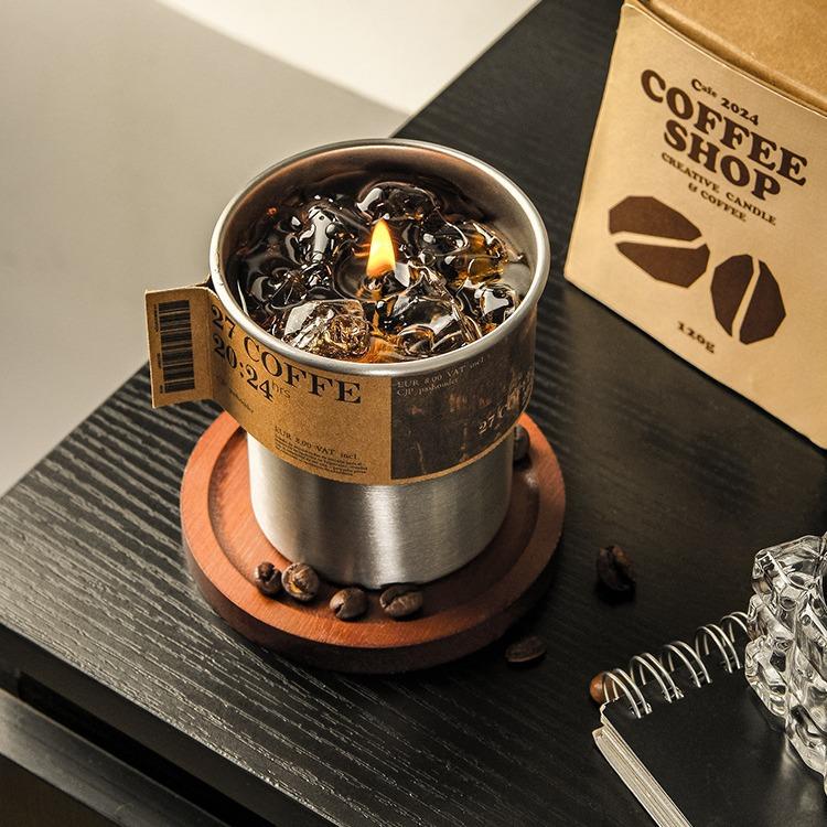 Coffee Aromatherapy Candle Gift Box Birthday Graduation Gift Boys and Girls Friends Best Friend Niche High-end Home Bedroom