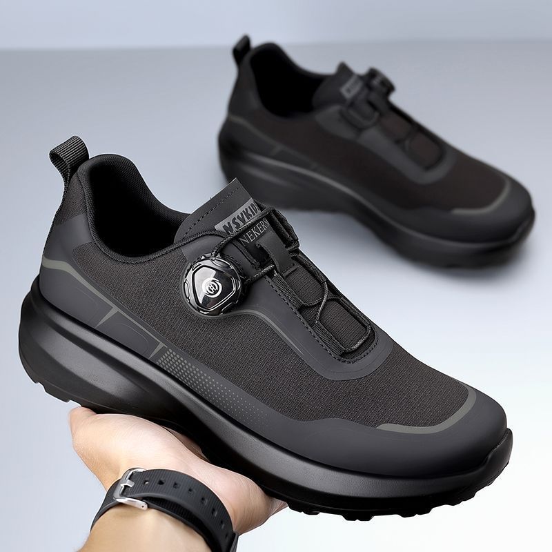 Casual Men's Shoes Designer Rotating Buckle Men Sneakers Thick-Soled Comfortable Outdoor Walking Shoes Zapatillas Hombre