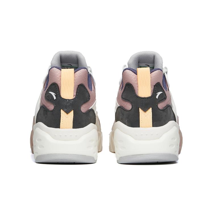 Anta Rubik's Cube 2 Slip Resistant Abrasion Resistant Low Top Sports Casual Shoes Women's White Gray Pink 122148808-5