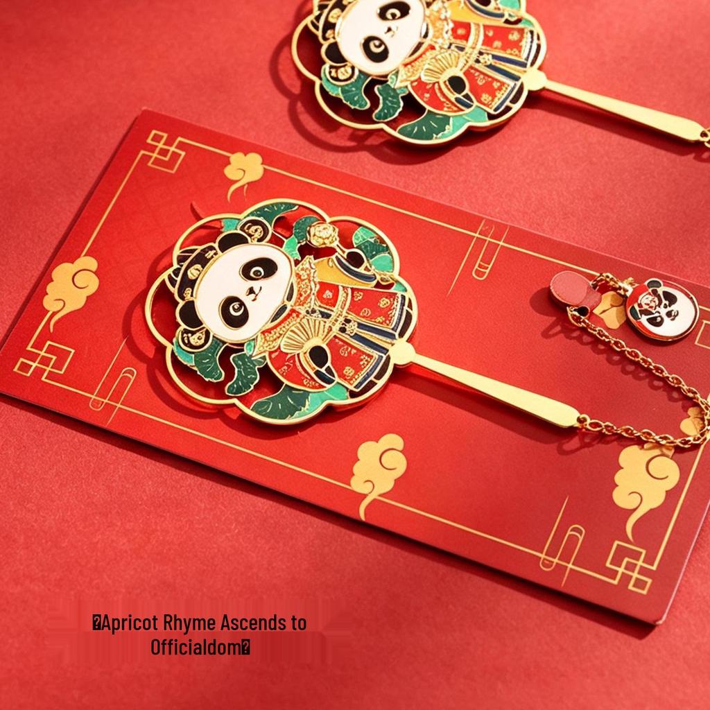 Adorable Panda Metal Bookmark - Festival Souvenir & Children's Reading Page Holder Gift