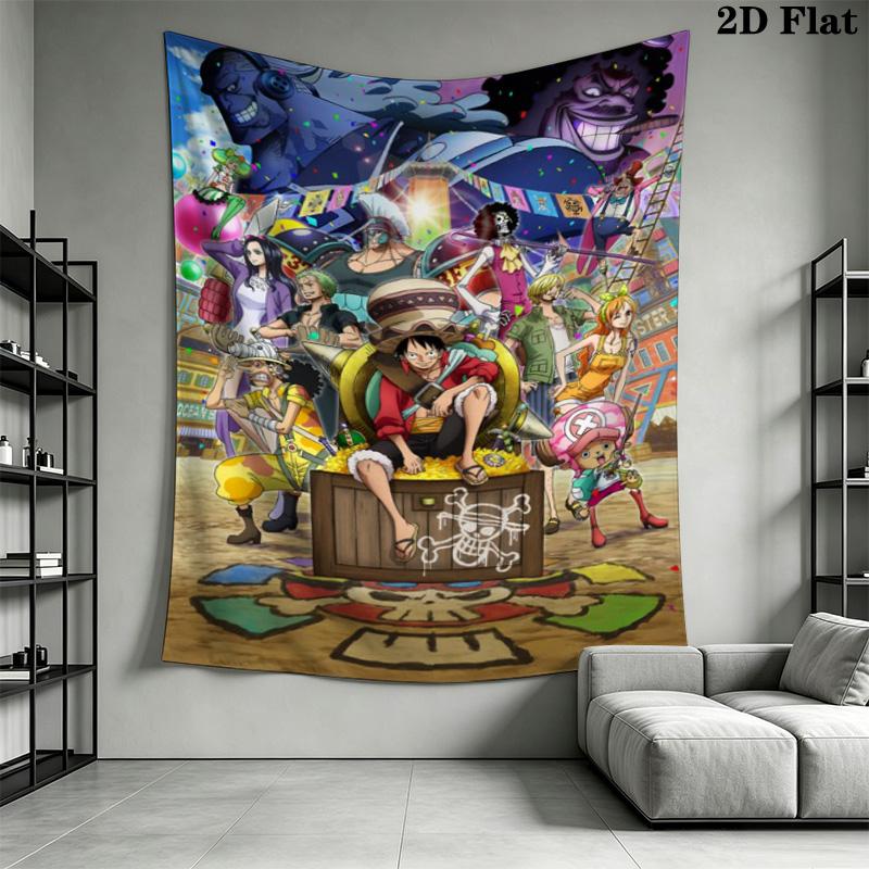 One Piece Sabo Fire Power Tapestry Flame Starry Background Anime Wall Hanging Backdrop for Bedroom Dorm Decor