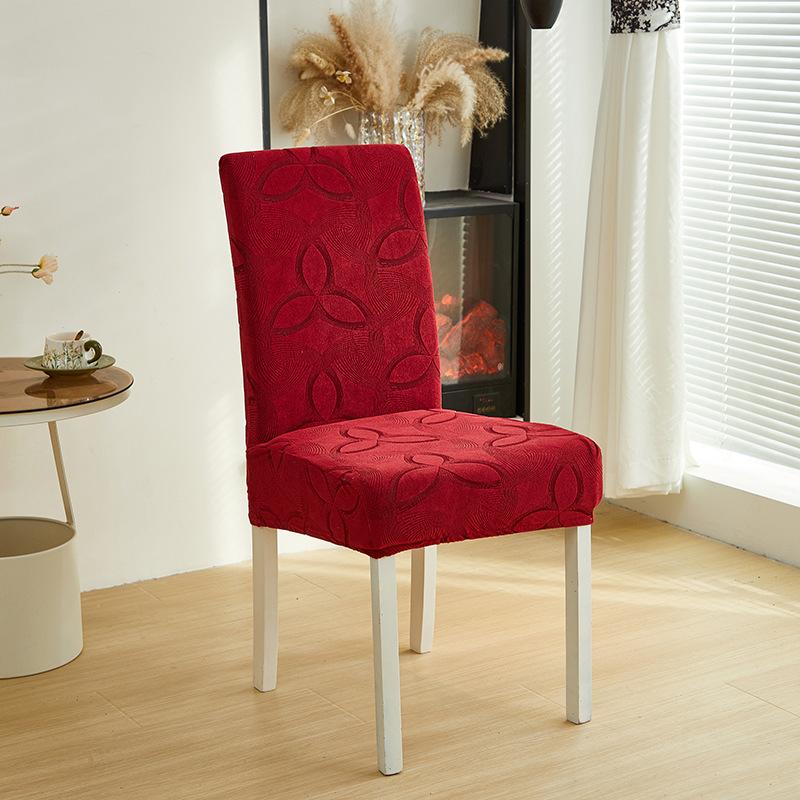 Thickened All-inclusive Elastic Chair Cover Home Hotel Dining Chair Cover Seat Cushion Backrest Integrated Stool Protective Cover