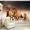 Papier Peint Photo 3d Stéréo Cheval au Galop Murale Salon Hôtel Bureau Décor Classique Intérieur Papier Peint 3d Fresque