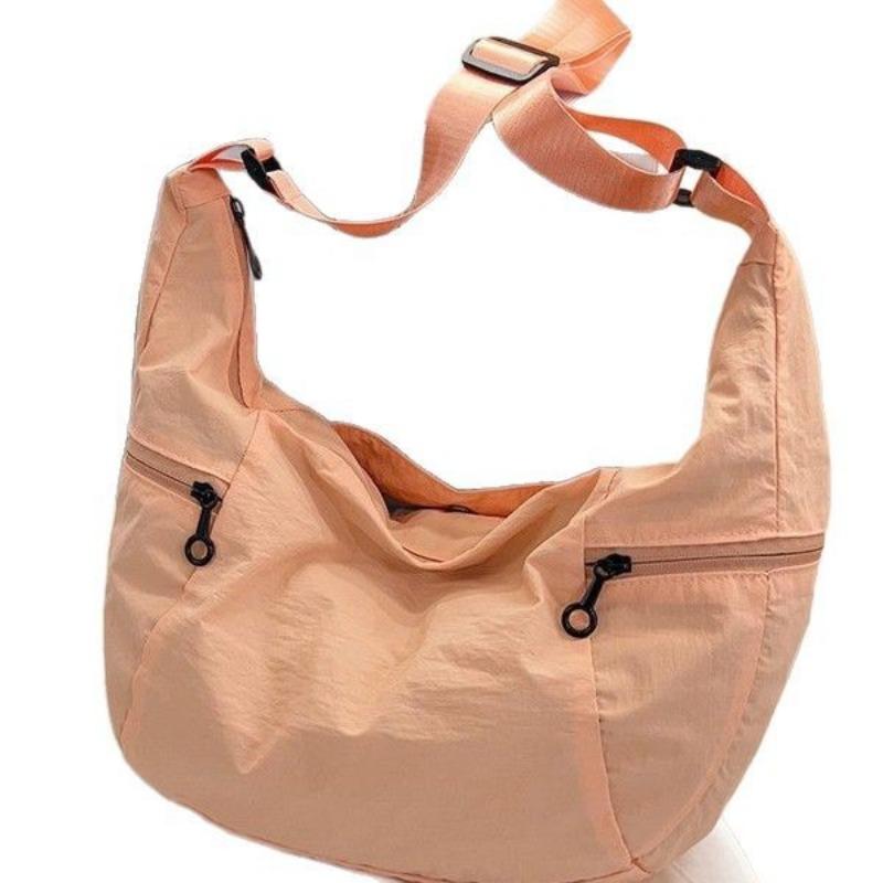 Casual Macron Shoulder Bag Waterproof Nylon Crossbody Niche Retro Commuter Dumpling Bag