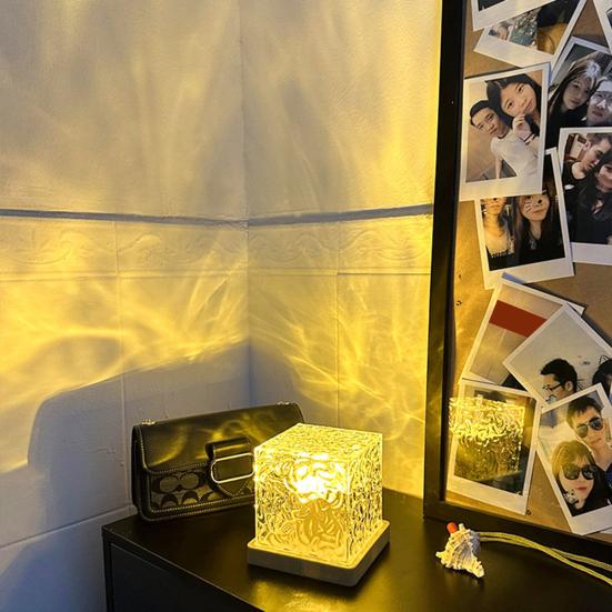 Yousheng Light Projector Rotating Ocean Wave Projector 16 Colors Changing Remote Control Plug-Play LED Projector Water Wave Lamp