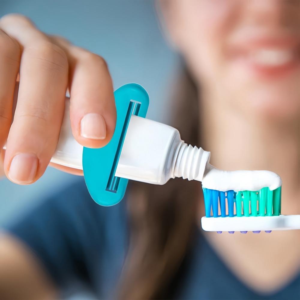 Manual Toothpaste Squeezer Plastic Small Push Clip Suitable For Travel Bathroom Facial Cleanser Hand Cream Hand Roller Press
