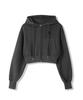 Avandress Av Logo Crop Hood Zip-Up Pigment Black