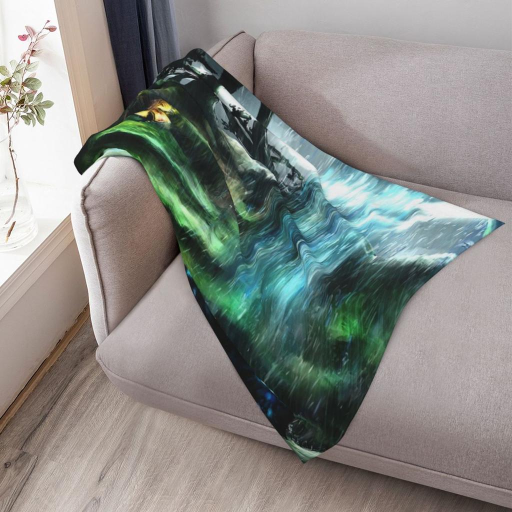 Metroid Metal: Tallon Overworld- Where It All Begins Throw Blanket Hairys Summer Beddings Plush Plaid Nap Cute Blankets