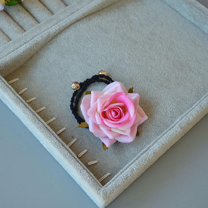 Barrette latérale rose rouge vintage pour spectacles de danse