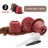 3pcs Refillable Reusable Coffee Capsule Filters for Nespresso Machine Incompatible for Dolce Gusto for Nesspresso Essenza C30