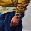 CASIO digital quartz watch with resin One Strap men's strap. , Beige, Size,