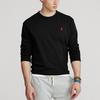 Polo Ralph Lauren Solid Plain Knit Crew Neck Long Sleeve T-Shirt Men Tops Black MNPOTSH16820171-001