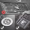 10pcs Stainless Steel Floor Drain Lifting Ring Durable Disassembly Tools Kitchen Drain Hook Easy To Clean Portability