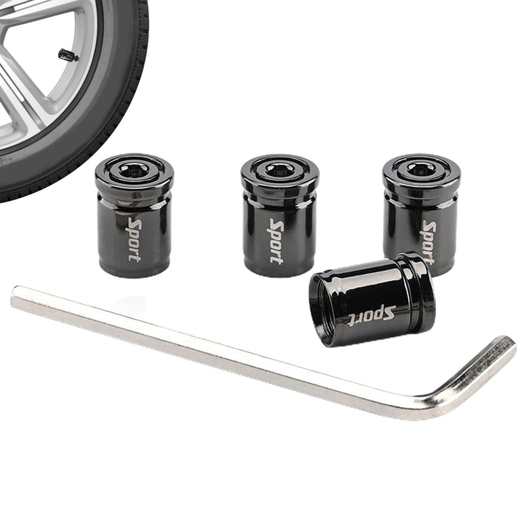 Anti-Theft Tire Valve Caps | 4 Pcs Universal Wheel Valve Stem Cover,Tire Valve Cover