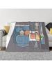 Bubu And Dudu Sleeping Cozy Cute Bear Couple Panda Yier Bubu Brownie Bear An Ultra-Soft Micro Fleece Blanket