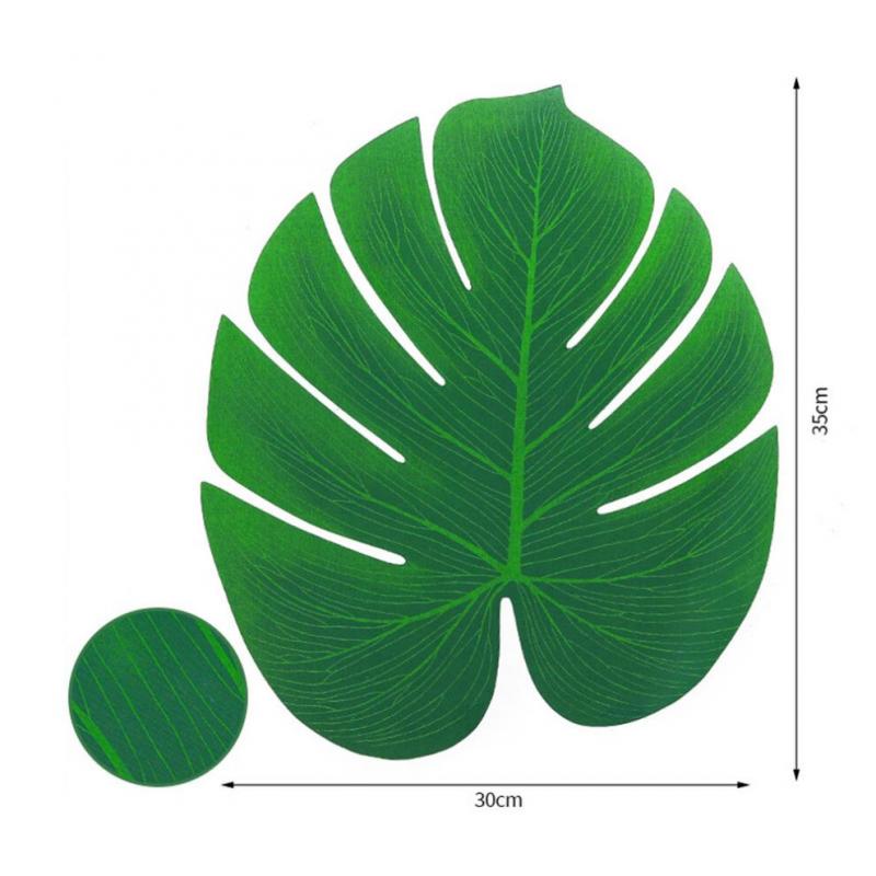 Lebensechte Monstera-Blätter Künstliche Monstera-Pflanze Kunstpalme Plastik-Schildkrötenblatt-Grüne Pflanze Haus-Garten-Zimmerdekoration