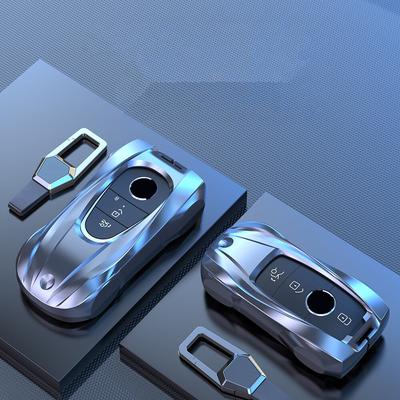 Zinc Alloy Car Key Case Cover Keychain for Mercedes Benz Amg A B C E S Class W204 W205 W212 W213 W176 Glc Cla W177