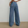 Women's Trendy Bow Straight-Leg Wide-Leg Jeans