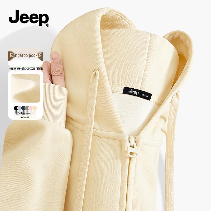 JEEP Men s Hooded Zipper Sweatshirt M