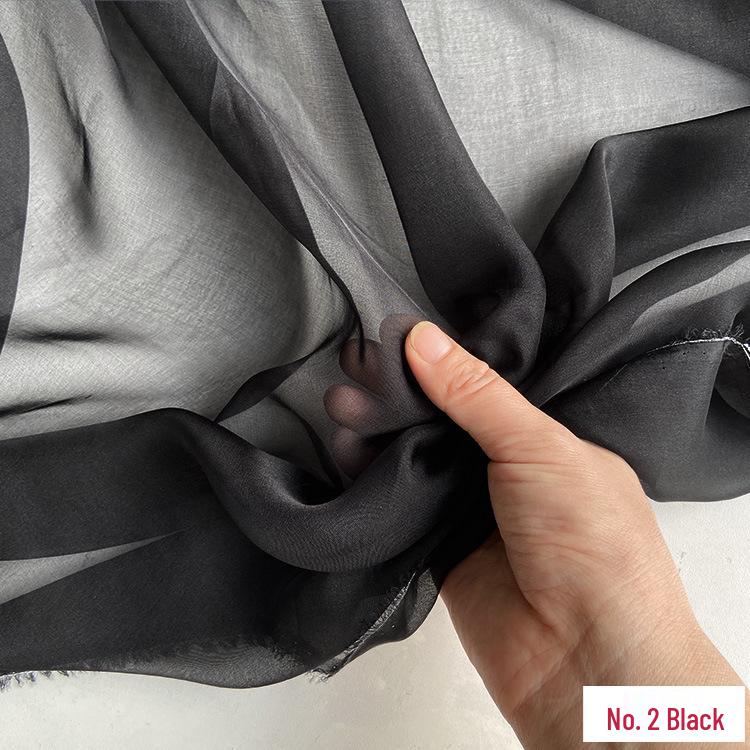 6mm Real Mulberry Silk Chiffon Fabric, 140cm Wide - Sheer and Lightweight for Scarves, Dresses, and Gowns. Retro Style.