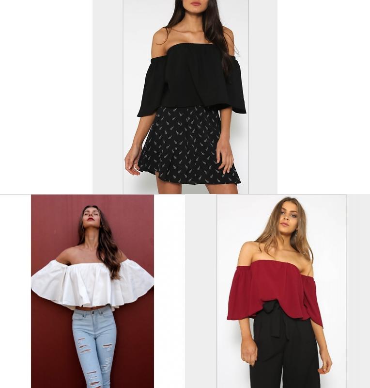 Stylish Summer Off Shoulder Ruffle Hem Loose Fit Top Women Urban Fashion Tee