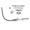 Black Silver Viper Flexible Muffler Pipe For 80cc Bike Gas Engine Motor Parts Motorcycle Exhaust Systems Flexible Muffler Pipe