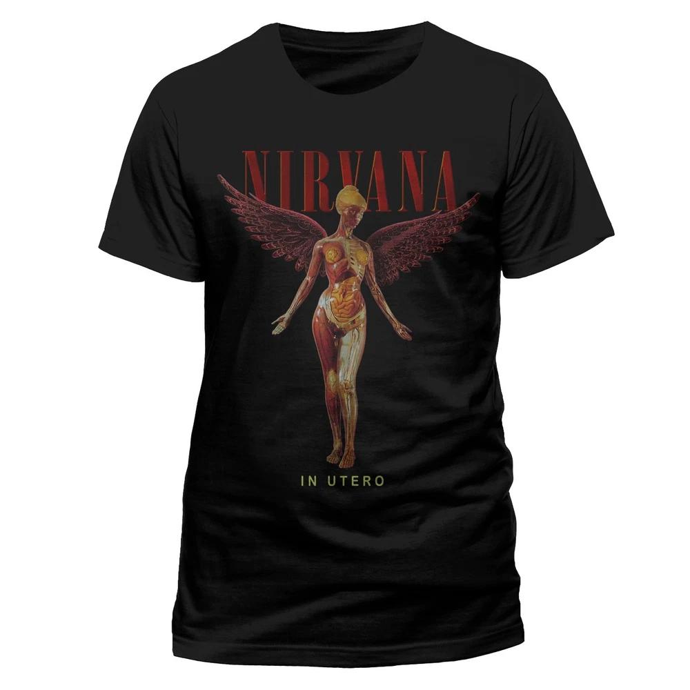 Nirvana In Utero Kurt Cobain Licensed Rock Heavy Metal Tshirt Unisex L