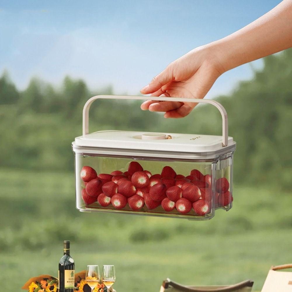 Sealed Food Vacuum Storage Box Transparent Food Storage Container  Kitchen