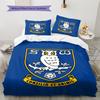 Sheffield Wednesday Muster Bettwäsche, Steppbett Set Bettbezug Kissenbezug Zuhause Geburtstagsgeschenk (1 Bettbezug + 2 Kissenbezüge, ohne Füllung)