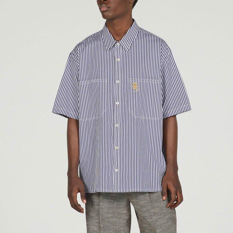 Gucci Shirts Men's Blue Pointed Collar Moderate Other 732522-ZANHE-9327